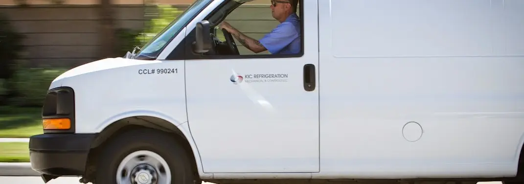 KIC Refrigeration service vehicle serving Midland area